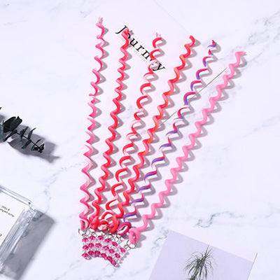 Children's Colorful Braided Twist Braid Curly Disc Hair Little Girls Styling Tools Headwear