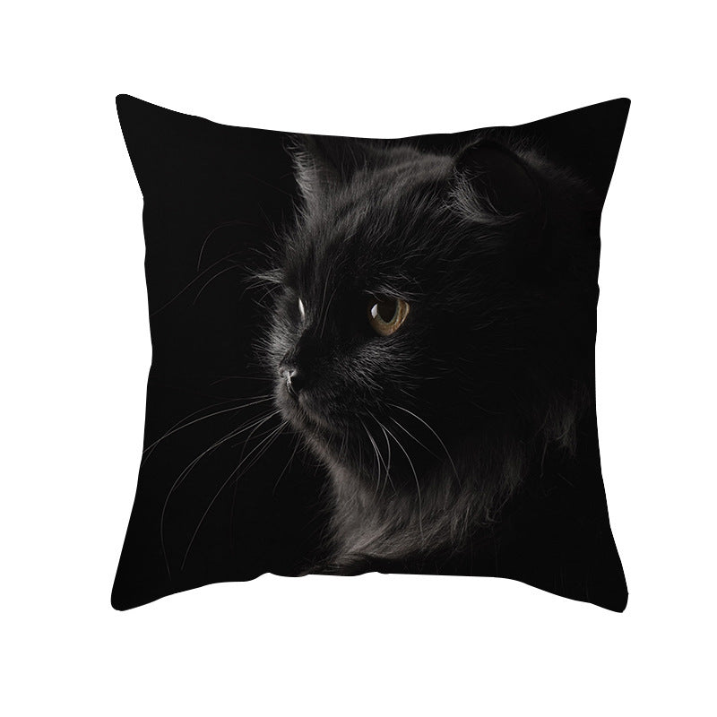 Black Cat Printed Christmas Cushion Covers  Pillow Cover Pillowcases