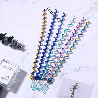 Children's Colorful Braided Twist Braid Curly Disc Hair Little Girls Styling Tools Headwear